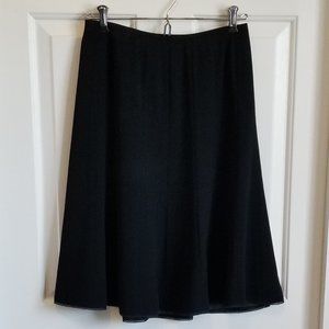 Collection Fifty Nine Black Skirt with Lace Accent on the Hem